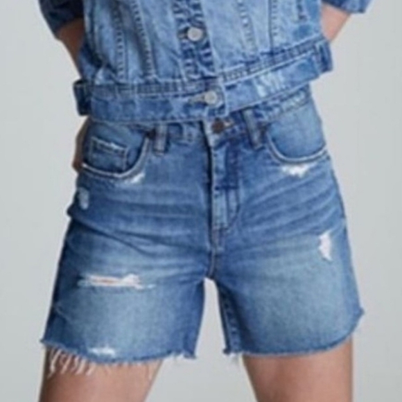 Blank NYC Bahama Mama Blue Denim Shorts - Picture 1 of 8